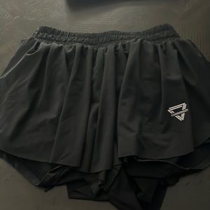 Black Luogongzi Butterfly Black Shorts Size S
